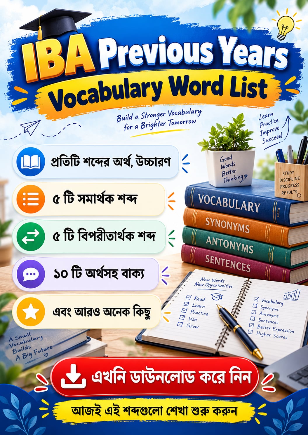IBA Previous Years 925 Wordlist Vocabulary
