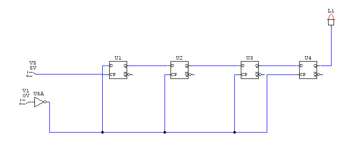 SISO – Serial In to Serial Out logic circuit design