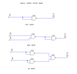 basic gates using nand gate